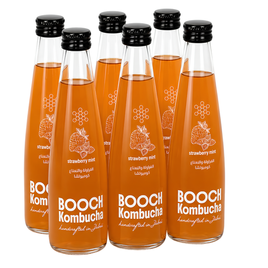 Kombucha (Strawberry Mint)-300ml Pack Of 6
