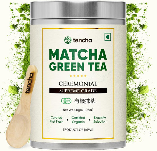 Tencha Ceremonial Supreme Grade Matcha Green Tea Jar 50g