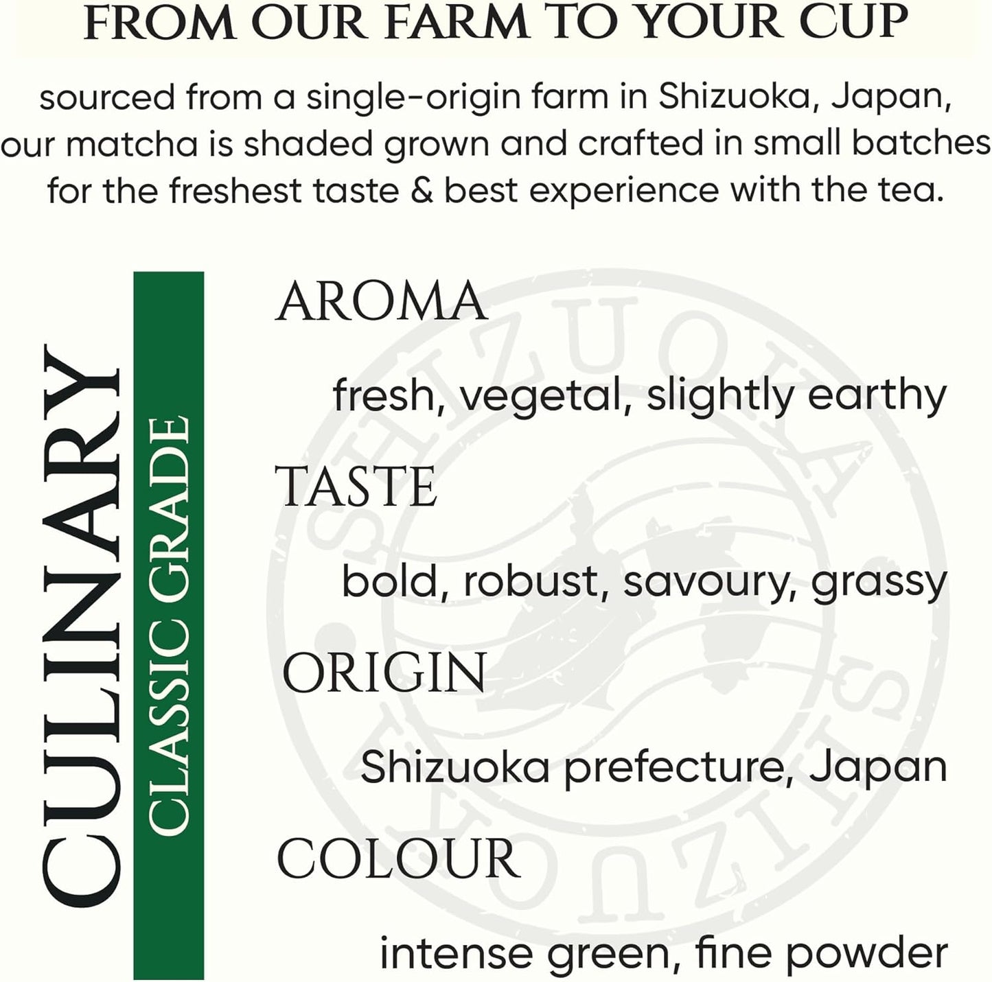 Tencha Culinary Classic Grade Matcha Jar 50g