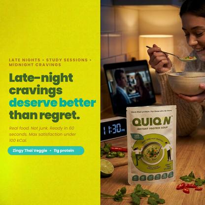 Quiq'N Instant Protein Soup Zingy Thai Veggie 25g.