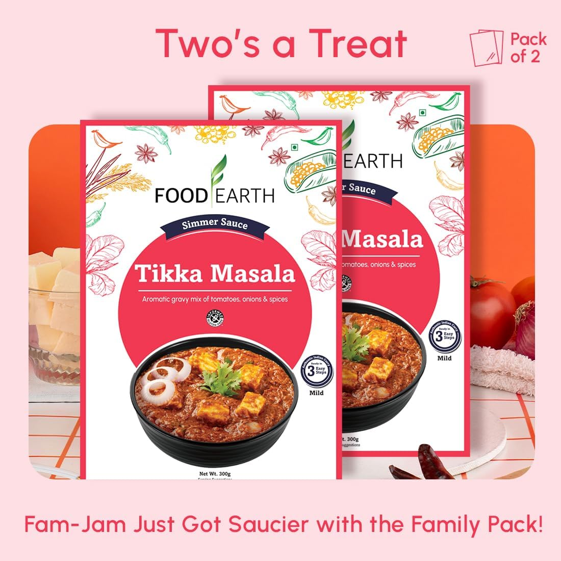 Food Earth Tikka Masala Simmer Sauce 300g