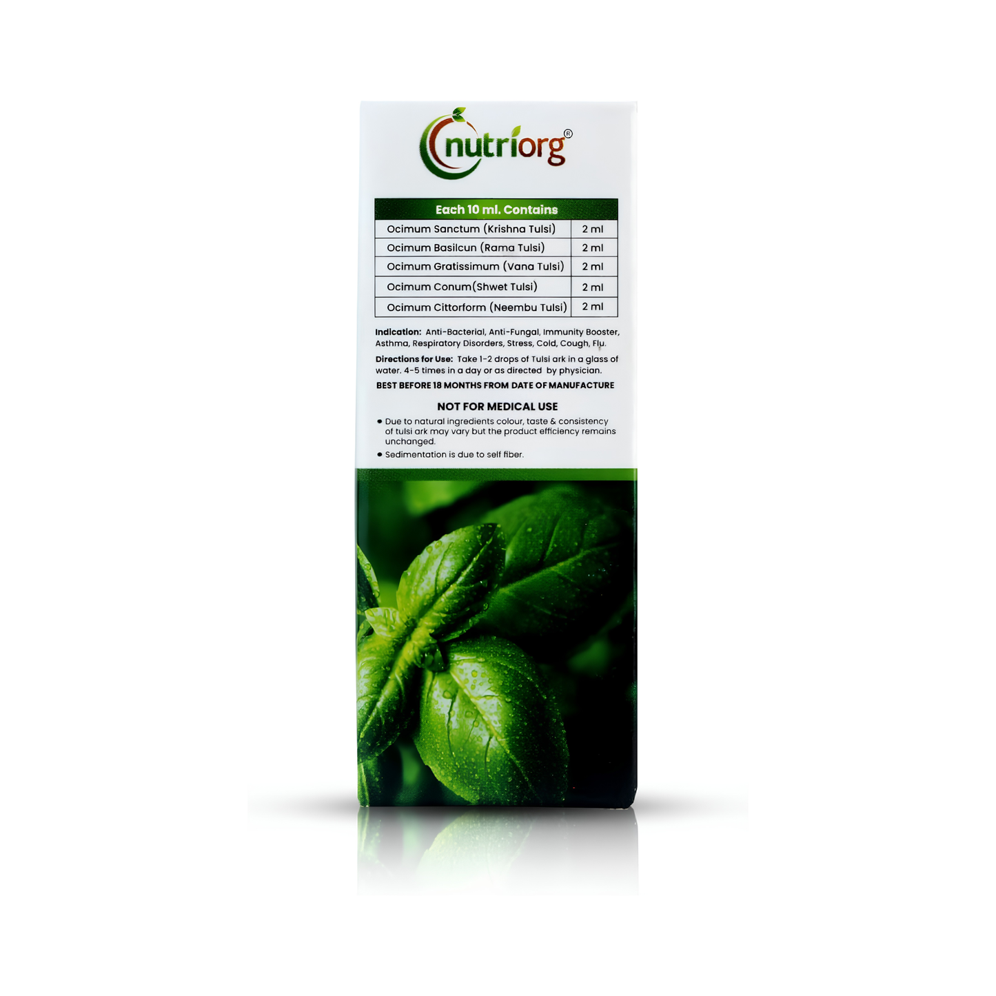 Nutriorg Tulsi Ark  Natural Immunity Boosting 30ml