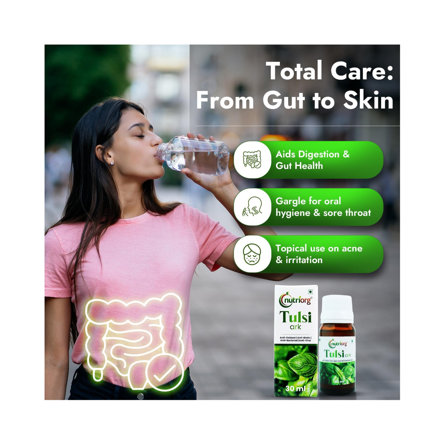 Nutriorg Tulsi Ark  Natural Immunity Boosting 30ml