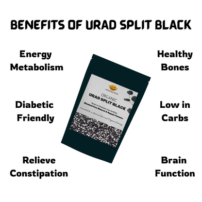 Organic Urad Split Black 500gm