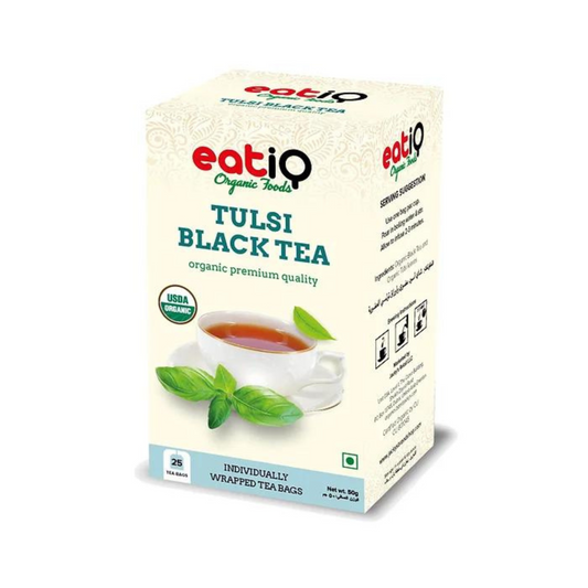 Organic Tulsi Black Tea 50gm  (25 x 2gm)