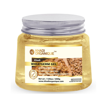 Khadi Organique Aloe Vera Gel with Wheatgerm, Green Tea & Licorice 200ml