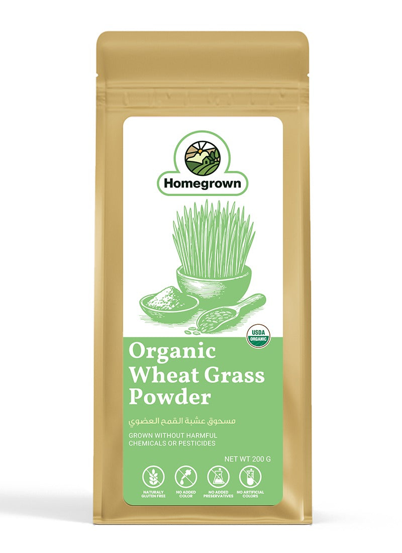 Homegrown Organic Wheat Grass Powder 200g