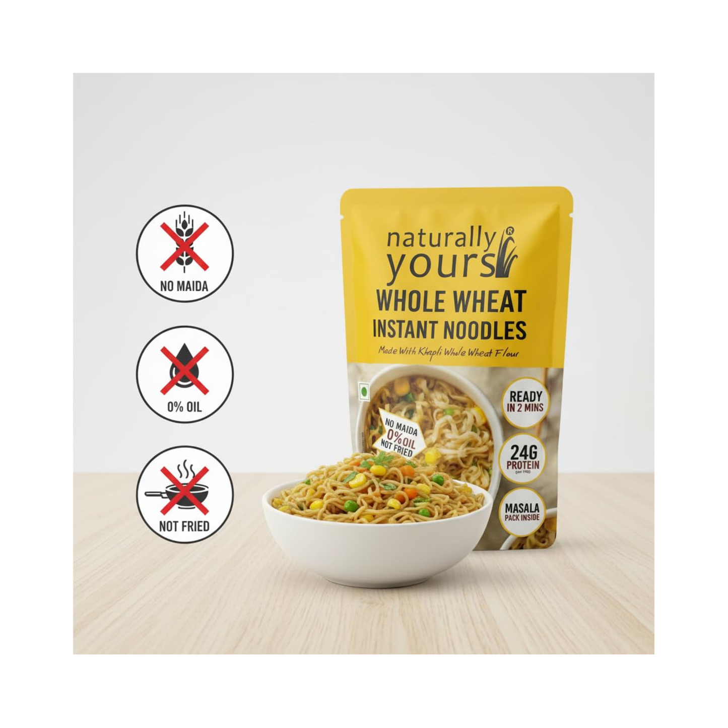 Naturally Yours Whole wheat instant noodels 175g