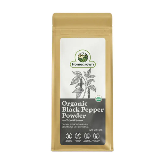 Homegrown Organic Black Pepper Powder 200g