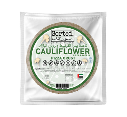 Cauliflower Pizza Crust with Pea Protein – 12.7gms Protein | Gluten Free | Pack of 2