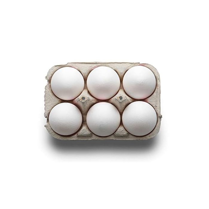 Organic white chicken eggs-6pcs. (White)